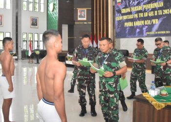 Danrem 031/WB Pmpin Sidang Parade Calon Bintara PK TNI AD Gelombang 2 TA 2024
