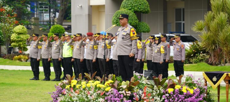 Apel Pergeseran Pasukan BKO PAM TPS Di Polda Jateng, Wakapolda Jateng: Jaga Nama Baik Institusi Polri