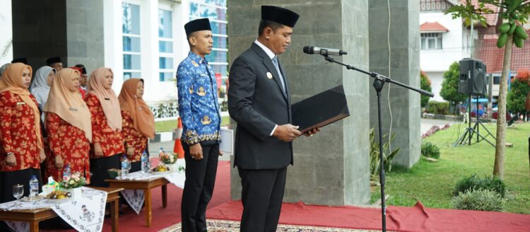 Upacara Peringatan HUT KORPRI Ke 53 Tahun 2024 di Kabupaten Solok