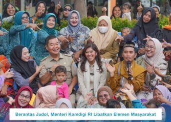 Menteri Komdigi RI Lakukan Kunjungan Kerja Di RPTRA Intiland Teduh Dan SMA N 92 Jakarta Terkait Literasi Digital Pencegahan Dan Penanganan Judol