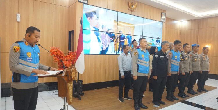Polres PurbaIingga Gelar Pengambilan Sumpah dan Penandatanganan Pakta Integritas Penerimaan Bakomsus Polri