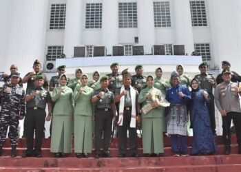Kunker Ke Rohil Danrem 031/Wira Bima Disambut Hangat Forkopimda