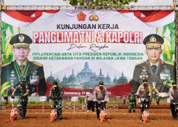 Kapolri dan Panglima TNI Cek Kesiapan Jajaran TNI-Polri Dukung Program Ketahanan Pangan