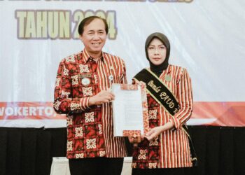 Dewi Wikaningsih Dikukuhkan Menjadi Bunda PAUD Kabupaten Banyumas