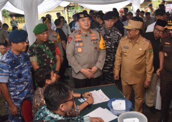 Danrem 031/WB Bersama Pj. Gubernur Dan Forkopimda Prov. Riau Tinjau TPS Pelaksanaan Pilkada Serentak