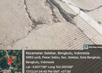 Proyek Preservasi Ruas Jalan Air Sebakul Betungan Rp.69 M Kuat Dugaan Ada Korupsi, Fakta Dilapangan Bangunan Sudah Retak – retak Als Hancur