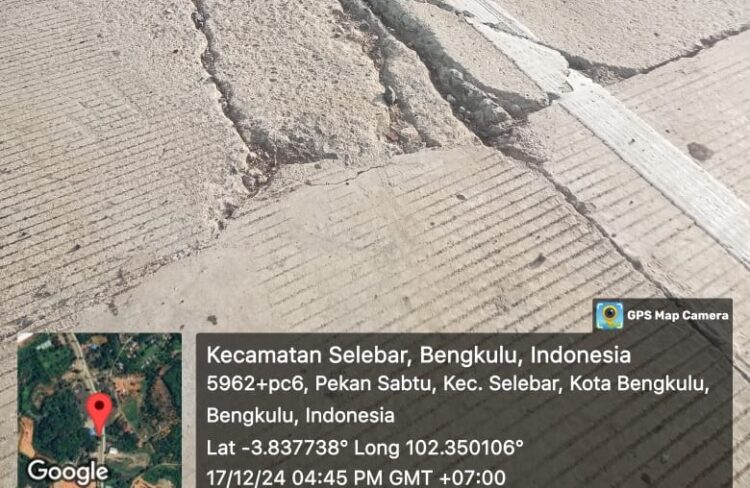 Proyek Preservasi Ruas Jalan Air Sebakul Betungan Rp.69 M Kuat Dugaan Ada Korupsi, Fakta Dilapangan Bangunan Sudah Retak – retak Als Hancur