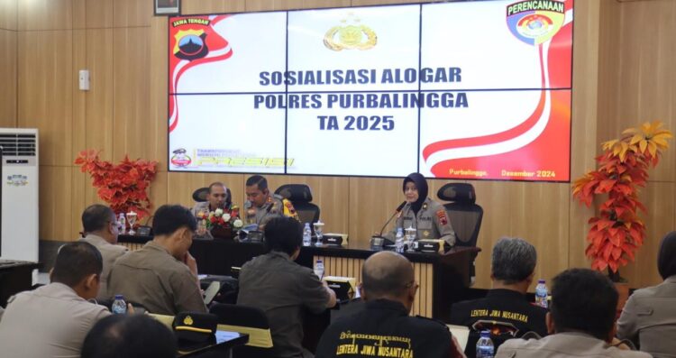 Wujud Transparansi, Polres Purbalingga Sosialisasi Alokasi Anggaran Tahun 2025