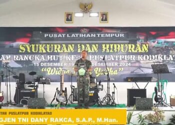 Danpuslatpur Gelar Peringatan Hari Juang TNI AD di Daerah latihan