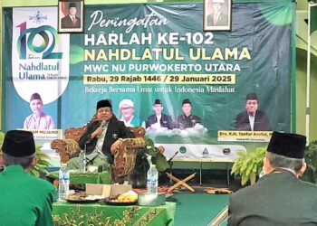 Harlah ke-102 NU, MWCNU Purwokerto Utara Gelar Pengajian