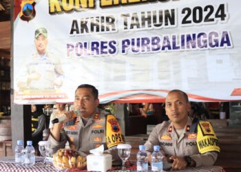 Gelar Konferensi Pers Akhir Tahun 2024, Ini Capaian Polres Purbalingga