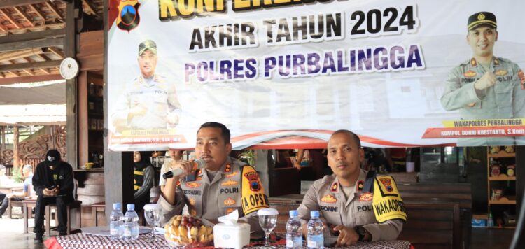 Gelar Konferensi Pers Akhir Tahun 2024, Ini Capaian Polres Purbalingga