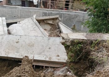 LSM Indonesia Coruption Care, Sikapi Pekerjaan Tembok Rp.2,7 M di Kecamatan Siantar Utara, Bangunan Baru 1 Bulan Tapi Sudah Amblas