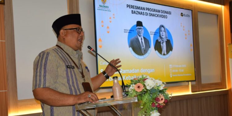 Zakat, Infak dan Sedekah Baznas Kini Dapat Melalui Snack Video