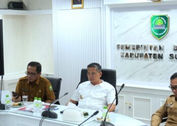 Pj.Bupati Subang Kang Ade Hadiri Rapat Pengendalian Inflasi yang Dipimpin Mendagri.