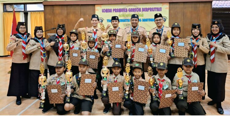 Empat Pramuka Garuda Siaga Somagede Berprestasi Tingkat Kwarcab Banyumas