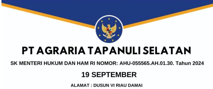 PT.Agraria Tapanuli Selatan Mendapat Kuasa Penunjukan Langsung Dari Ribuan Warga Desa Kosik Putih Padang Lawas Utara Atas Klaim Lahan 4800 Hektar