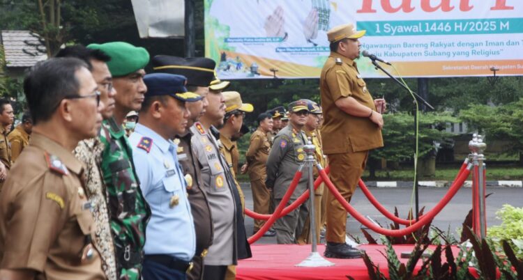 Bupati Subang Pimpin Apel Kesiapan Satgas Pemberantasan Premanisme Di Kab Subang