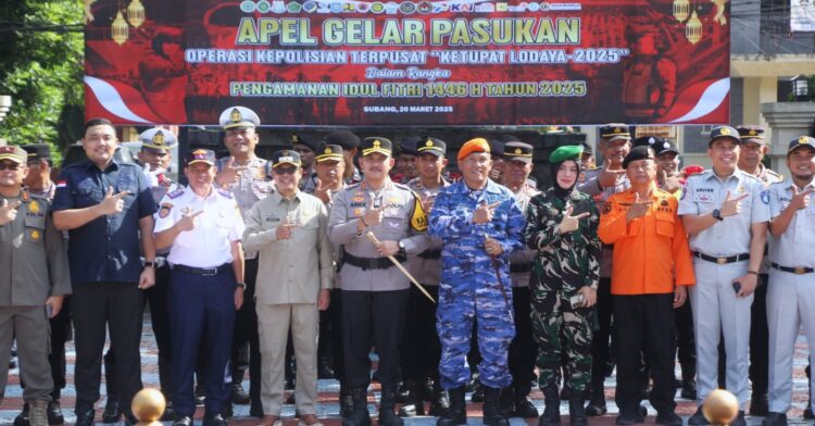 Pastikan Kesiapan Pengamanan Lebaran, Wakil Bupati Subang Hadiri Gelar Apel Pasukan Operasi Ketupat Lodaya 2025