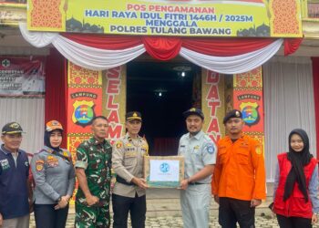 POS PAM Menggala Menerima Bingkisan Dari Jasa Raharja