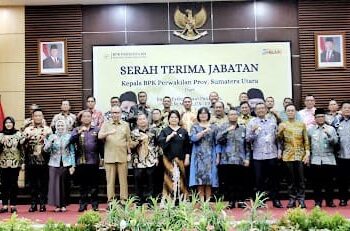 Hadiri Sertijab Kepala BPK Perwakilan Sumut, Wabup Simalungun Apresiasi BPK Dalam Melakukan Pengawasan Pengelolaan Keuangan Daerah