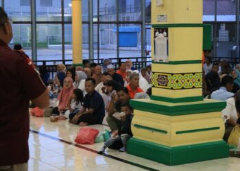 Lapas Kelas IIA Pematangsiantar Gelar Buka Puasa Bersama Keluarga Warga Binaan di Masjid At-Taubah