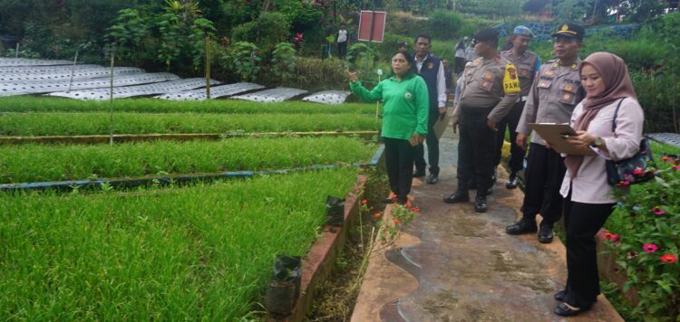 Polres PurbaIingga Bersama Dinas Pertanian Gelar Penilaian Lomba Pekarangan Pangan Bergizi