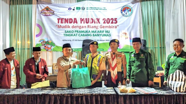 Ketua Sako Pramuka Ma’arif NU Nasional Kunjungi Posko Tenda Mudik Banyumas, Ini Pesannya!