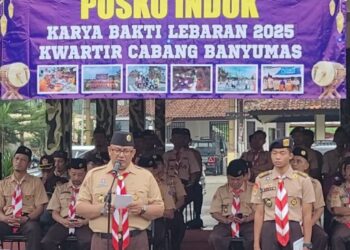Pramuka Banyumas Siagakan 1.051 Anggota pada Aksi Karya Bakti Lebaran 2025