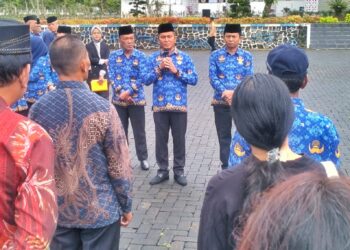 ASN di Lingkungan Pemkab Simalungun Melaksanakan Upacara HKN, 28 Anggota KORPRI Purna Tugas Mendapat Tali Asih