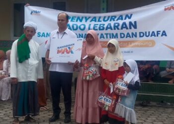 BRI Cabang Tulang Bawang, Bagikan Kado Lebaran Idul Fitri 1 Syawal  1446 H Kepada Anak Yatim Piatu ke Yayasan Abu Yatama