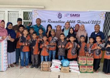 HUT ke-8 SMSI, Safari Ramadhan SMSI Sumut Kunjungi Panti Asuhan