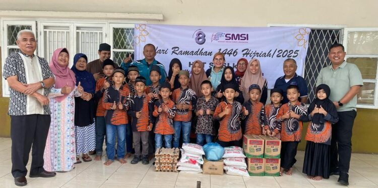 HUT ke-8 SMSI, Safari Ramadhan SMSI Sumut Kunjungi Panti Asuhan