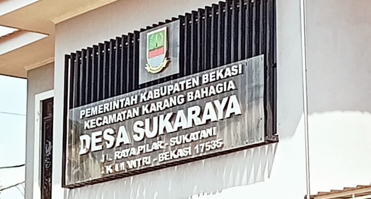 Rp.4,5 M lebih Dana Desa Thn 2023-2024 Diterima Desa Sukaraya Kecamatan Karang Bahagia Kabupaten Bekasi, Diduga Dikorupsi Kades
