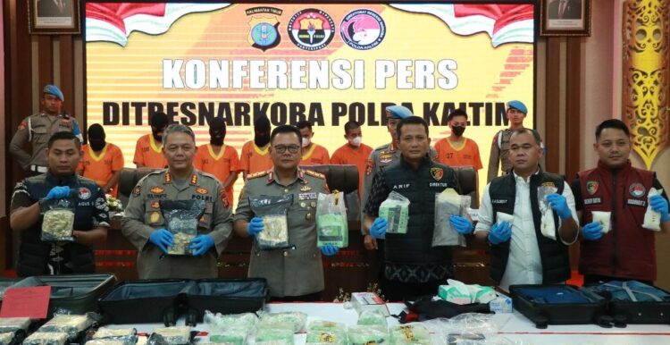 Polda Kaltim Ungkap Peredaran Narkoba di Samarinda-Balikpapan, 8 Orang Jadi Tersangka
