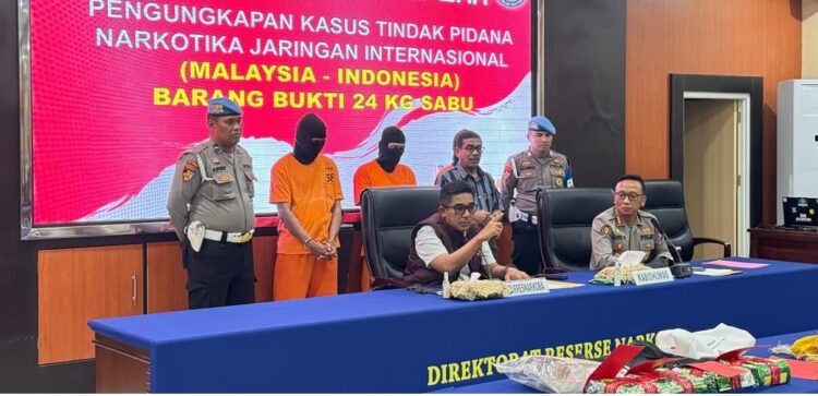 Polisi Gagalkan Peredaran 24 Kg Sabu di Palu, 3 Pelaku Ditangkap