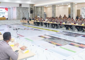 Pastikan Kesiapan Pengamanan May Day 2025, Polda Jateng Gelar Tactical Floor Game