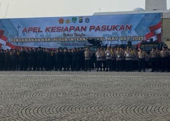 Polisi Terjunkan 13 Ribu Personel Gabungan Amankan May Day Fiesta