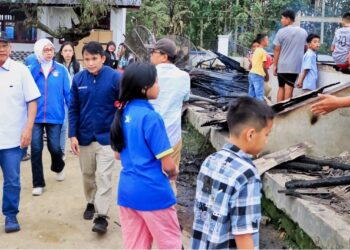 Gercep, Bupati Simalungun Tinjau Korban Musibah Kebakaran dan Berikan Bantuan