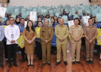 Bupati Simalungun Serahkan 524 SK Pengangkatan CPNS di Lingkungan Pemkab Simalungun Formasi Tahun 2024.