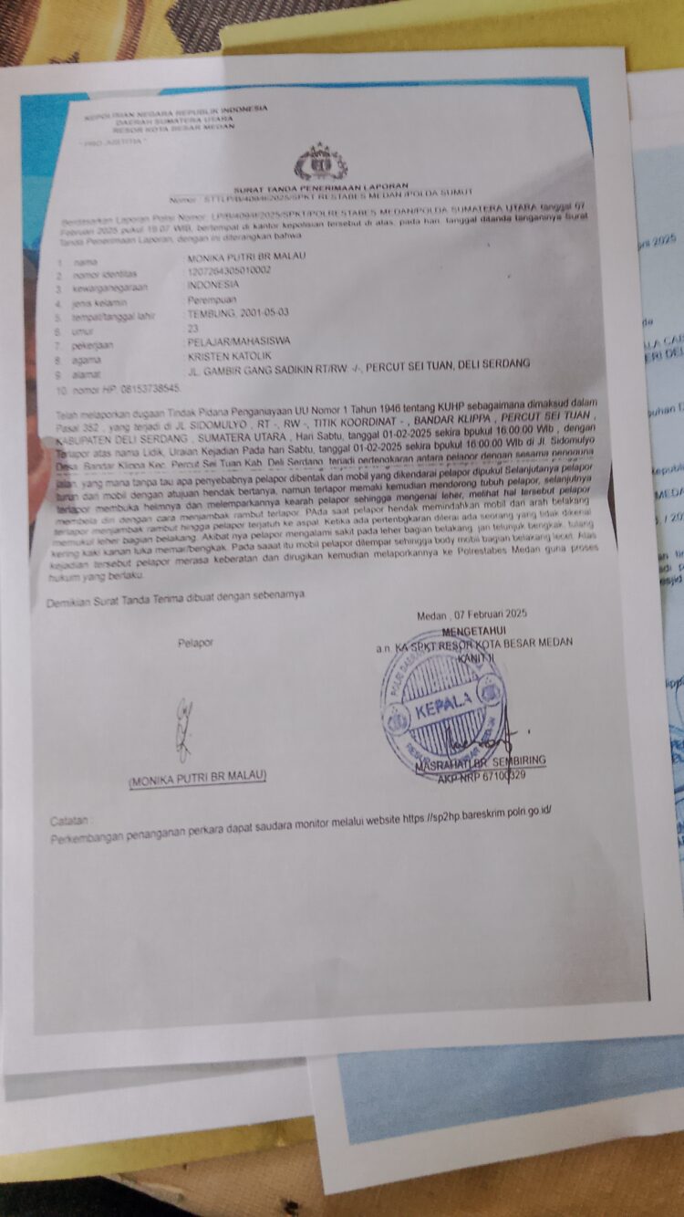 Lapor pak Kapolda sumut penanganan perkara kasus penganiyaan dan pengeroyokan warga Tembung melempem Polrestabes Medan dianggap gagal