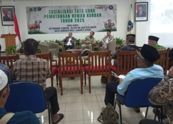 Sudin KPKP Jakut Lakukan Sosialisasi Potong Hewan kurban Kepada Ratusan Peserta Pengurus DKM Masjid Dan Mushollah