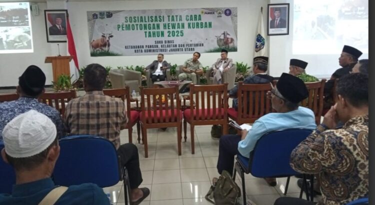 Sudin KPKP Jakut Lakukan Sosialisasi Potong Hewan kurban Kepada Ratusan Peserta Pengurus DKM Masjid Dan Mushollah