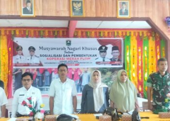 Nagari Koto Sani Gelar Musyawarah Sosialisasi Sekaligus Pembentukan Koperasi Merah Putih