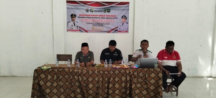 Pemdes Ciasem Hilir Adakan Musdes Pembetukan Koperasi Desa Merah Putih