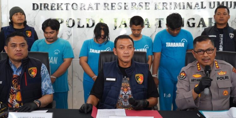 Peras Para Korbannya, Empat Pelaku Premanisme Berkedok Wartawan Ditangkap Polda Jateng