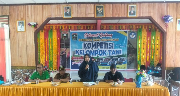 BPP Kecamatan X Koto Singkarak Gelar Kompetisi Kelompok Tani  Antar Kelompok Tani Senagari Koto  Sani di  Aula SMP 5 N Koto Singkarak