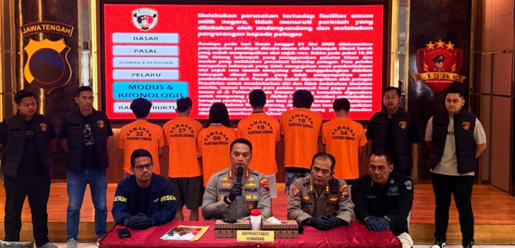 Polisi Tetapkan 6 Oang Kelompok Anarko Jadi Tersangka Dalam Aksi Mayday Rusuh di Semarang