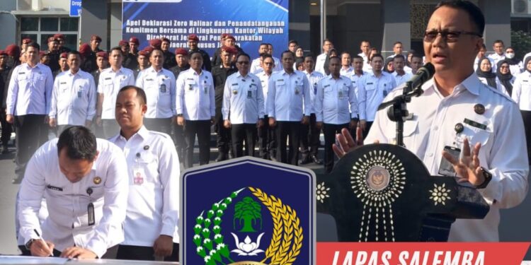 Jaga Marwah Pemasyarakatan, Lapas Kelas IIA Salemba Deklarasi Zero Halinar