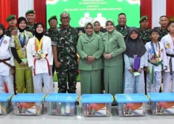 Kunjungan Kerja Danrem 044/Gapo Di Wilayah Kodim 0402/OKI